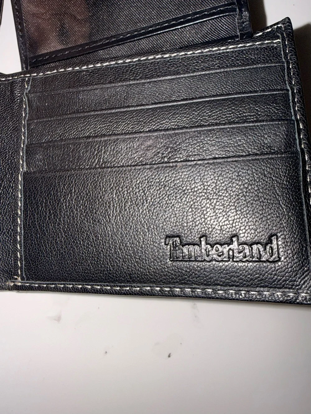 Timberland Black Leather Bi-Fold Wallet